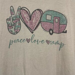 Peace Love Camp Graphic Tee 2x